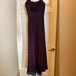 Purple prom dress with sash